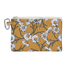 Daisy Canvas Cosmetic Bag (large) by BubbSnugg