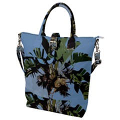 Palm Tree Buckle Top Tote Bag by snowwhitegirl