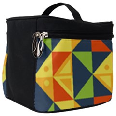 Background Geometric Color Plaid Make Up Travel Bag (big) by Mariart