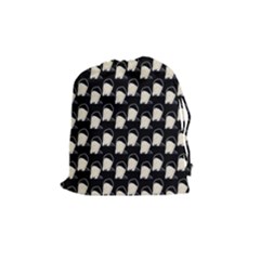 Beanie Boy Pattern Drawstring Pouch (medium) by snowwhitegirl