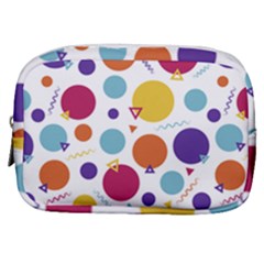 Background Polka Dot Make Up Pouch (small) by HermanTelo