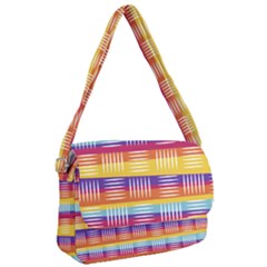 Background Line Rainbow Courier Bag by HermanTelo