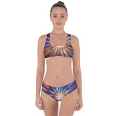 Background Spiral Abstract Criss Cross Bikini Set