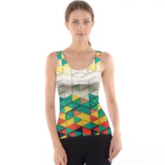 Background Triangle Tank Top