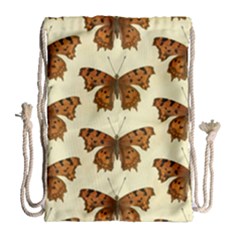Butterflies Insects Pattern Drawstring Bag (large) by HermanTelo