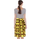 Cubes Grid Geometric 3d Square Midi Beach Skirt View2