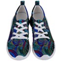 Fractal Abstract Line Wave Women s Lightweight Sports Shoes View1