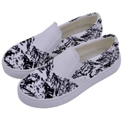 Mountain Ink Kids  Canvas Slip Ons by HermanTelo