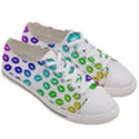 Kiss Mouth Lips Colors Women s Low Top Canvas Sneakers View3