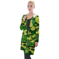 Marijuana Camouflage Cannabis Drug Hooded Pocket Cardigan by HermanTelo