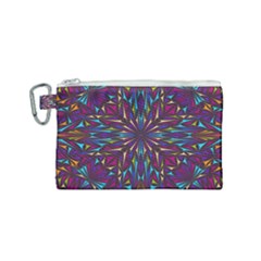 Kaleidoscope Triangle Curved Canvas Cosmetic Bag (small) by HermanTelo