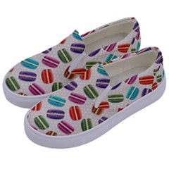 Macaron Bread Kids  Canvas Slip Ons by HermanTelo