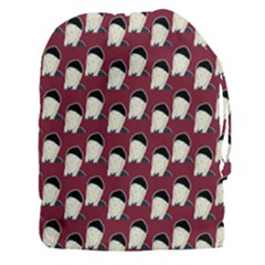 Beanie Boy Pattern Red Drawstring Pouch (xxxl) by snowwhitegirl