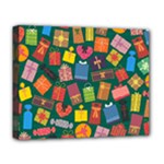 Presents Gifts Background Colorful Deluxe Canvas 20  x 16  (Stretched)