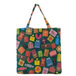 Presents Gifts Background Colorful Grocery Tote Bag