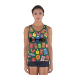 Presents Gifts Background Colorful Sport Tank Top 