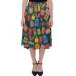 Presents Gifts Background Colorful Classic Midi Skirt