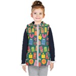 Presents Gifts Background Colorful Kids  Hooded Puffer Vest