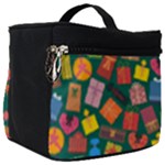 Presents Gifts Background Colorful Make Up Travel Bag (Big)