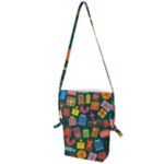 Presents Gifts Background Colorful Folding Shoulder Bag