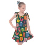 Presents Gifts Background Colorful Kids  Tie Up Tunic Dress