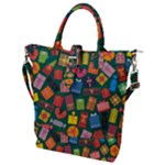 Presents Gifts Background Colorful Buckle Top Tote Bag