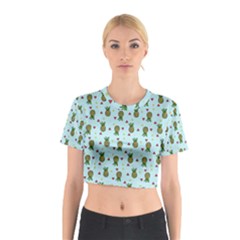 Pineapple Watermelon Fruit Lime Cotton Crop Top by HermanTelo