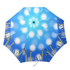 Sea Underwater Life Fish Folding Umbrellas by HermanTelo