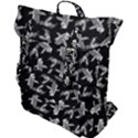 Koi Fish Pattern Buckle Up Backpack View1