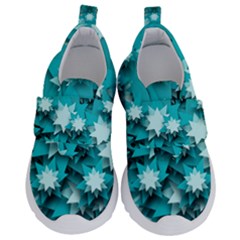 Stars Christmas Ice 3d Kids  Velcro No Lace Shoes by HermanTelo