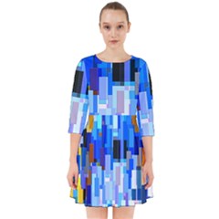 Color Colors Abstract Colorful Smock Dress by Sapixe