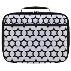 Pattern Star Repeating Black White Full Print Lunch Bag by Sapixe