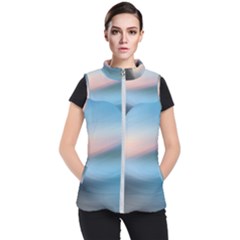 Wave Background Women s Puffer Vest by HermanTelo