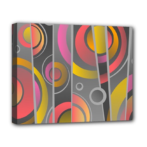 Abstract Colorful Background Grey Deluxe Canvas 20  X 16  (stretched) by Bajindul