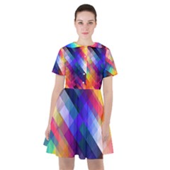 Abstract Background Colorful Pattern Sailor Dress by Bajindul