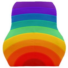 Rainbow Background Colorful Car Seat Back Cushion  by Bajindul