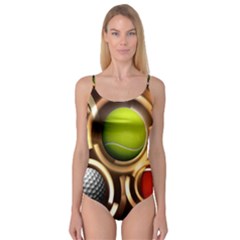 Sport Ball Tennis Golf Football Camisole Leotard  by Bajindul