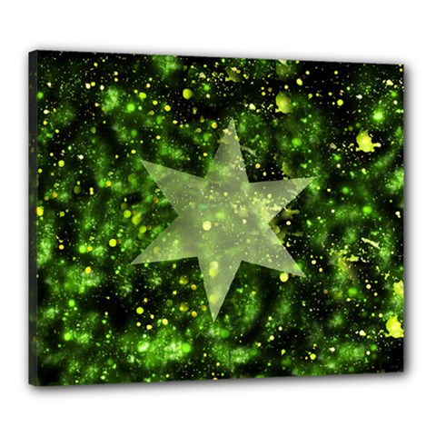 Star Blue Star Space Universe Canvas 24  X 20  (stretched) by Bajindul