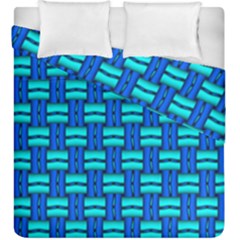 Pattern Graphic Background Image Blue Duvet Cover Double Side (king Size)