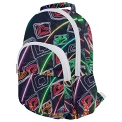 Dragon Lights Rounded Multi Pocket Backpack by Riverwoman