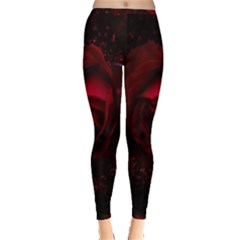 Rose Art Beautiful Beauty Bloom Inside Out Leggings by Pakrebo