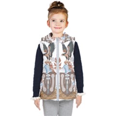 Coat Of Arms Of Northern Territory Kids  Hooded Puffer Vest by abbeyz71