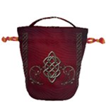 Wonderful Decorative Celtic Knot Drawstring Bucket Bag
