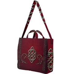 Wonderful Decorative Celtic Knot Square Shoulder Tote Bag by FantasyWorld7