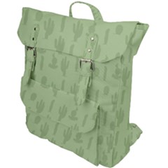 Cactus Pattern Buckle Up Backpack by Valentinaart