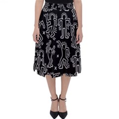 Doodle Pattern Classic Midi Skirt by Valentinaart