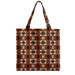 Nr 4 Zipper Grocery Tote Bag by ArtworkByPatrick