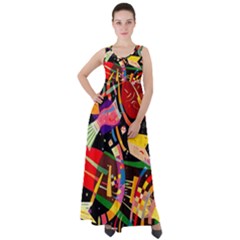 Kandinsky Composition X Empire Waist Velour Maxi Dress by impacteesstreetwearthree