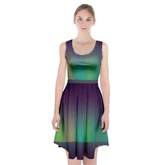 Background Colors Abstract Green Racerback Midi Dress by Pakrebo