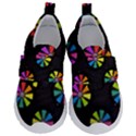 Background Non Seamless Pattern Kids  Velcro No Lace Shoes View1